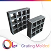 OLine FRP Molded Grating Molded Grating Mesh 3838 - 1220x3660mm Thickness: 25mm