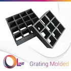 FRP Molded Grating - OLine - Mesh Size: 38x38mm;  Panel Size Available: 1000x4000mm;  1