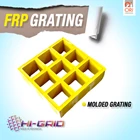 FRP Molded Grating - HI-Grid - Mesh Size: 38x38mm; Panel Size Available: 1000x4000mm; 1