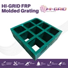 FRP Grating Molded - OLine - Mesh Size: 38x38mm; Panel Size Available: 1000x2000mm 1